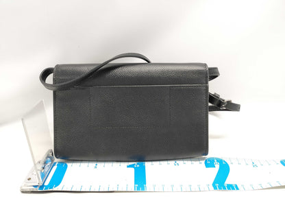 BALENCIAGA BALENCIAGA Mini Shoulder Bag 616034 Black with Silver Hardware Leather Shoulder Bag