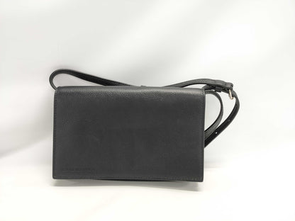 BALENCIAGA BALENCIAGA Mini Shoulder Bag 616034 Black with Silver Hardware Leather Shoulder Bag