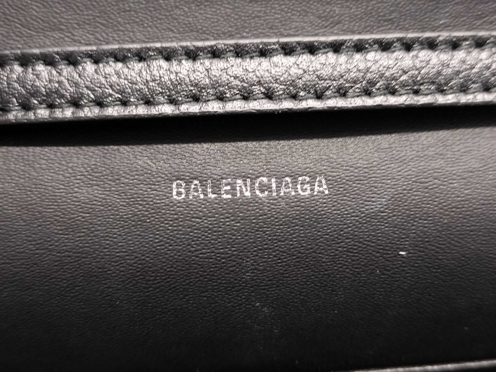 BALENCIAGA BALENCIAGA Mini Shoulder Bag 616034 Black with Silver Hardware Leather Shoulder Bag