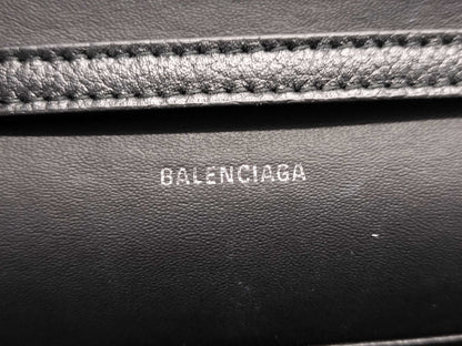 BALENCIAGA BALENCIAGA Mini Shoulder Bag 616034 Black with Silver Hardware Leather Shoulder Bag