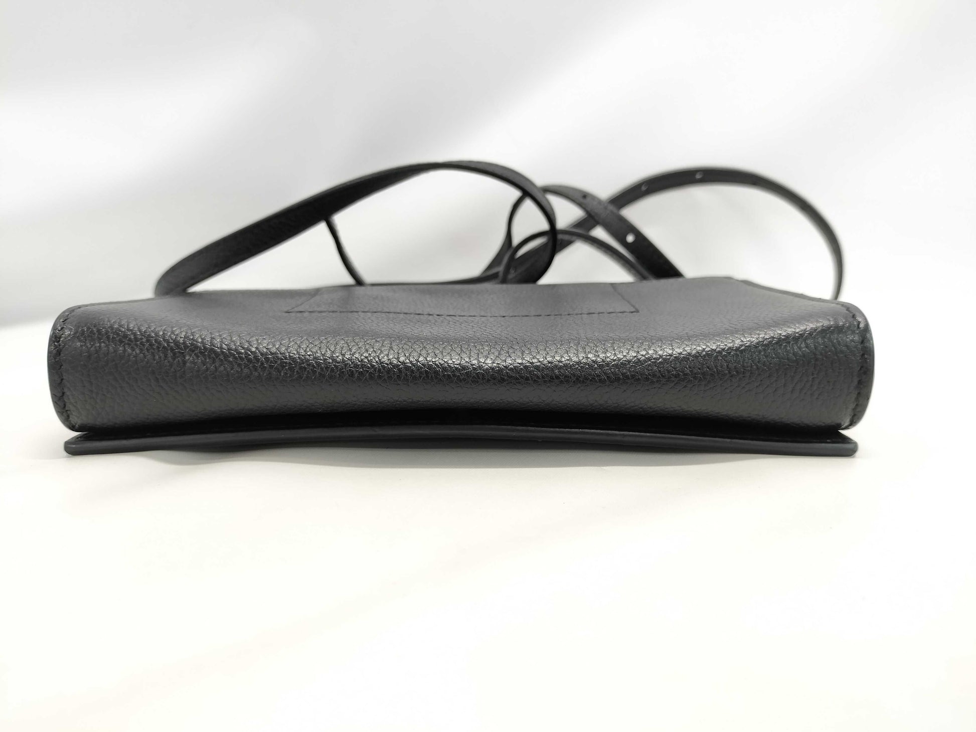 BALENCIAGA BALENCIAGA Mini Shoulder Bag 616034 Black with Silver Hardware Leather Shoulder Bag