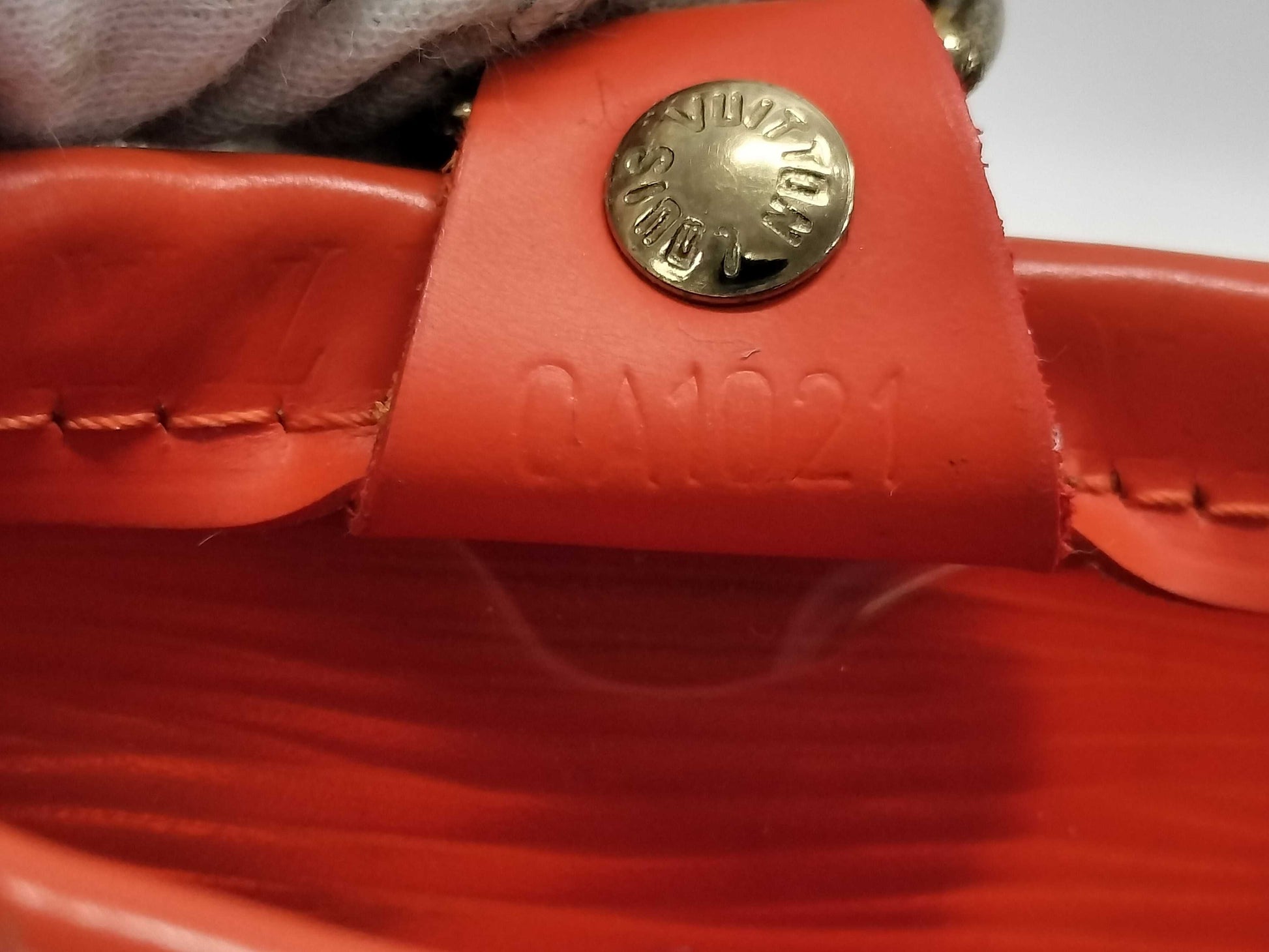 LOUIS VUITTON Mini Lagoon Bay Handbag M92262 Orange Gold Hardware Epi Plage CA1021 Handbag