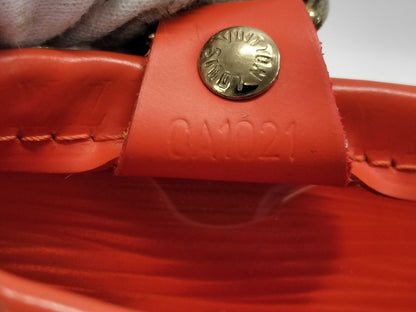LOUIS VUITTON Mini Lagoon Bay Handbag M92262 Orange Gold Hardware Epi Plage CA1021 Handbag