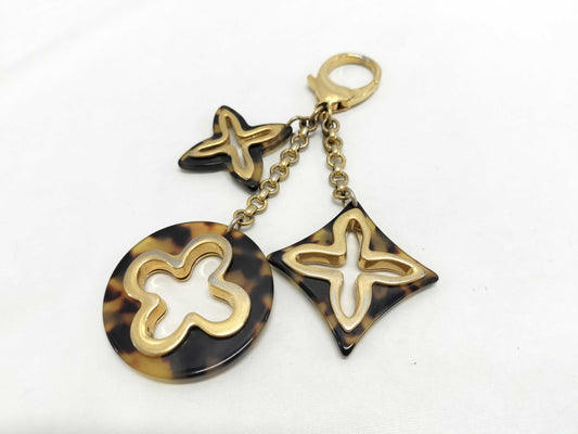 LOUIS VUITTON LOUIS VUITTON Bijou Sac Insolence Monogram Keychain Bag Charm M65087 Brown Gold Hardware Gold Plated DI0124 Key Case/Keychain