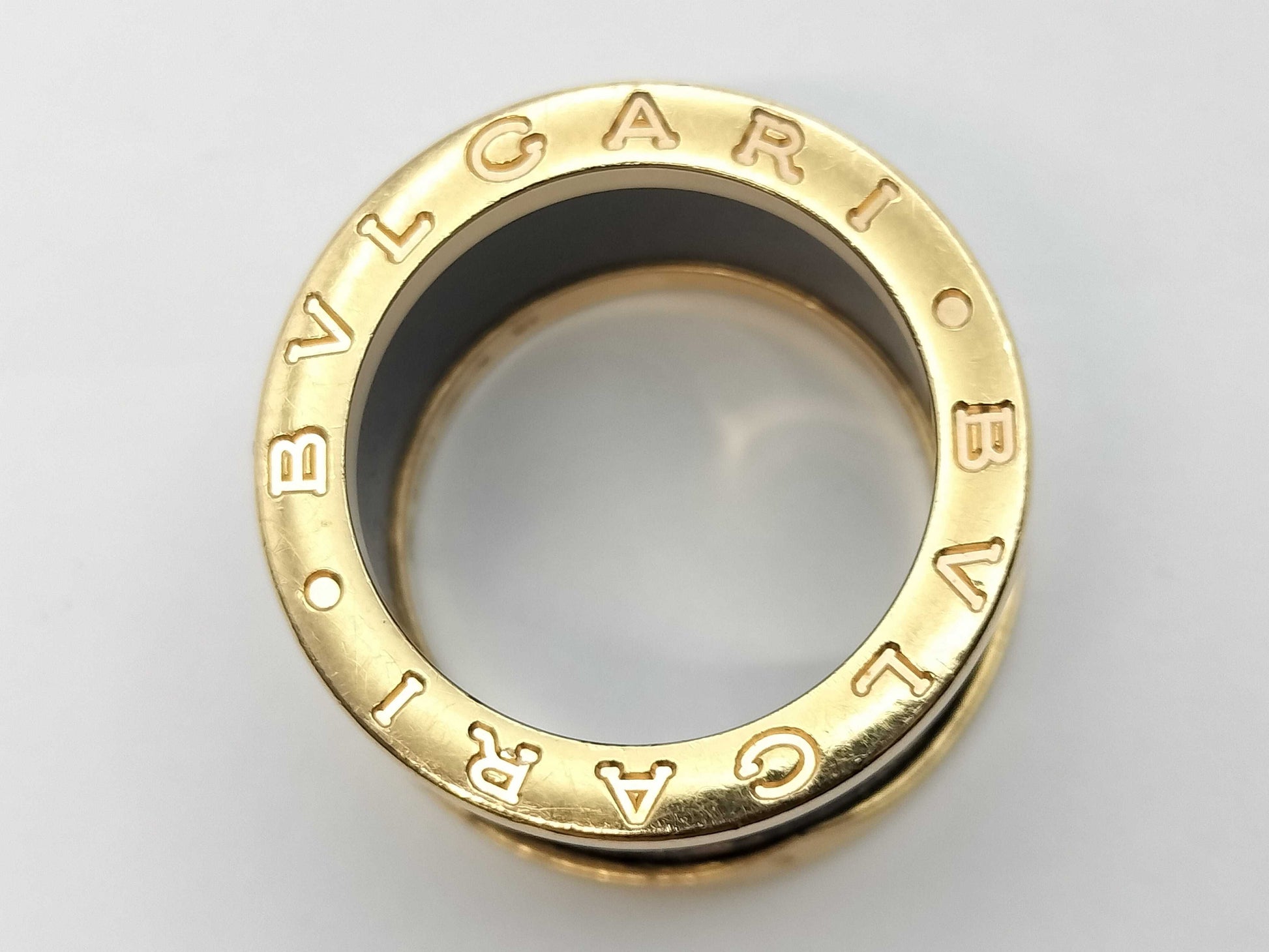 BVLGARI B.zero1 #48 Lapis Lazuli Au750 6.2g Ring 