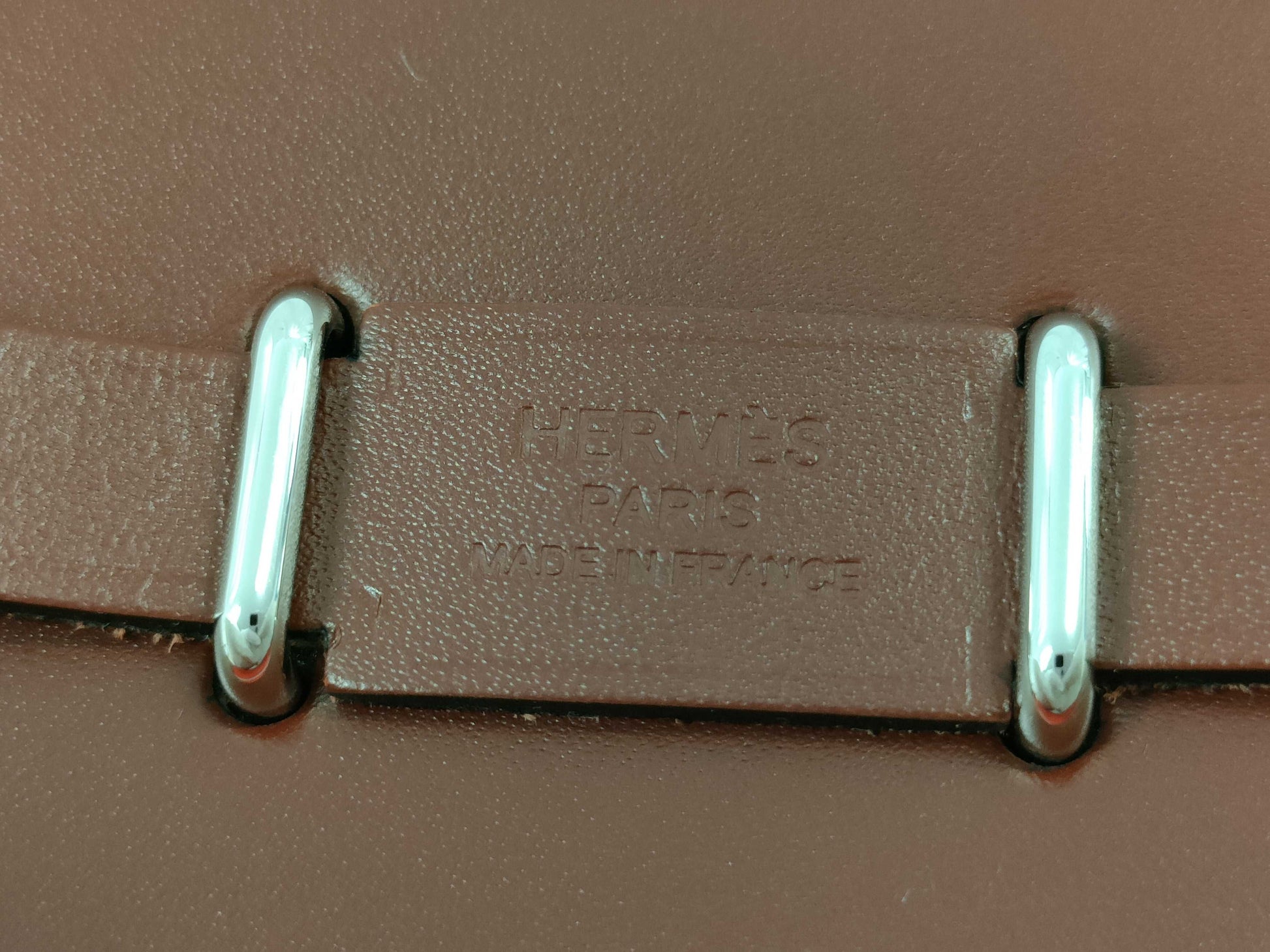 HERMES Mini Zip 20 Shoulder Bag in Rouge H Silver with Silver Hardware and K Stamp