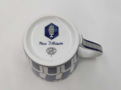 HERMES Hermès Blue Dial Mug Cup
