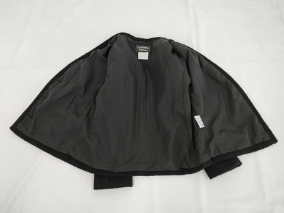 CHANEL Uniform Tweed Jacket 21P U04046 Coco Mark Button Size 34 Jacket
