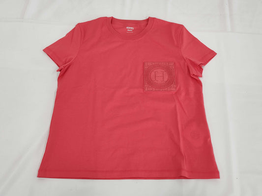 HERMES T-shirt, size 40, pink, new with tags.