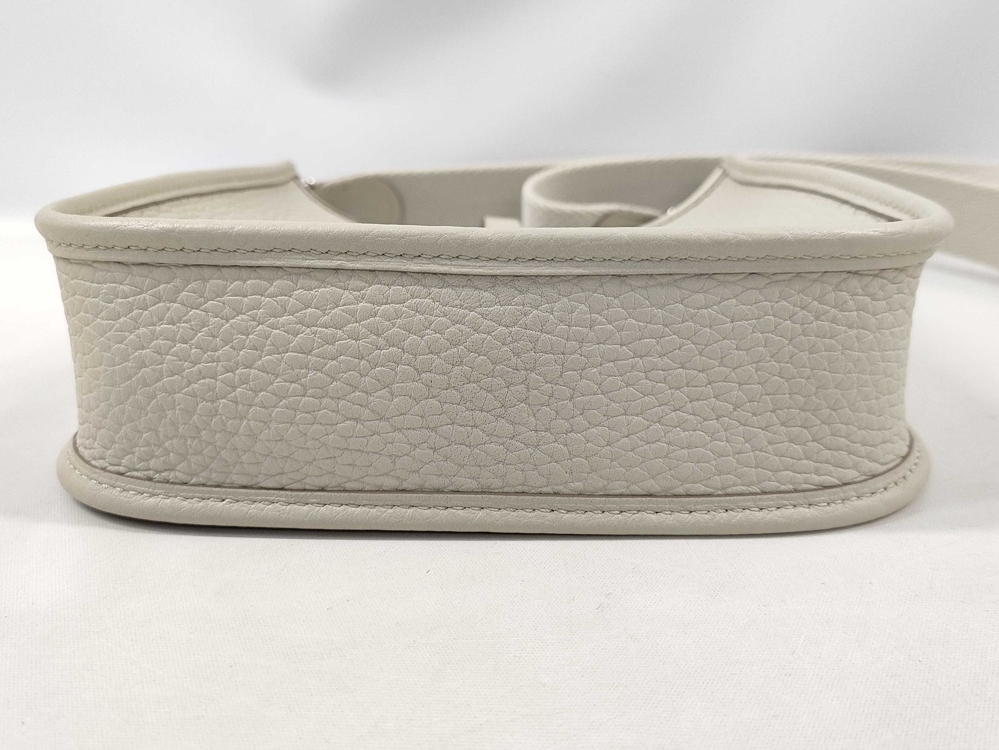 HERMES Mini Evelyn Amazone 16 TPM Beton Shoulder Bag with Silver Hardware and U Stamp