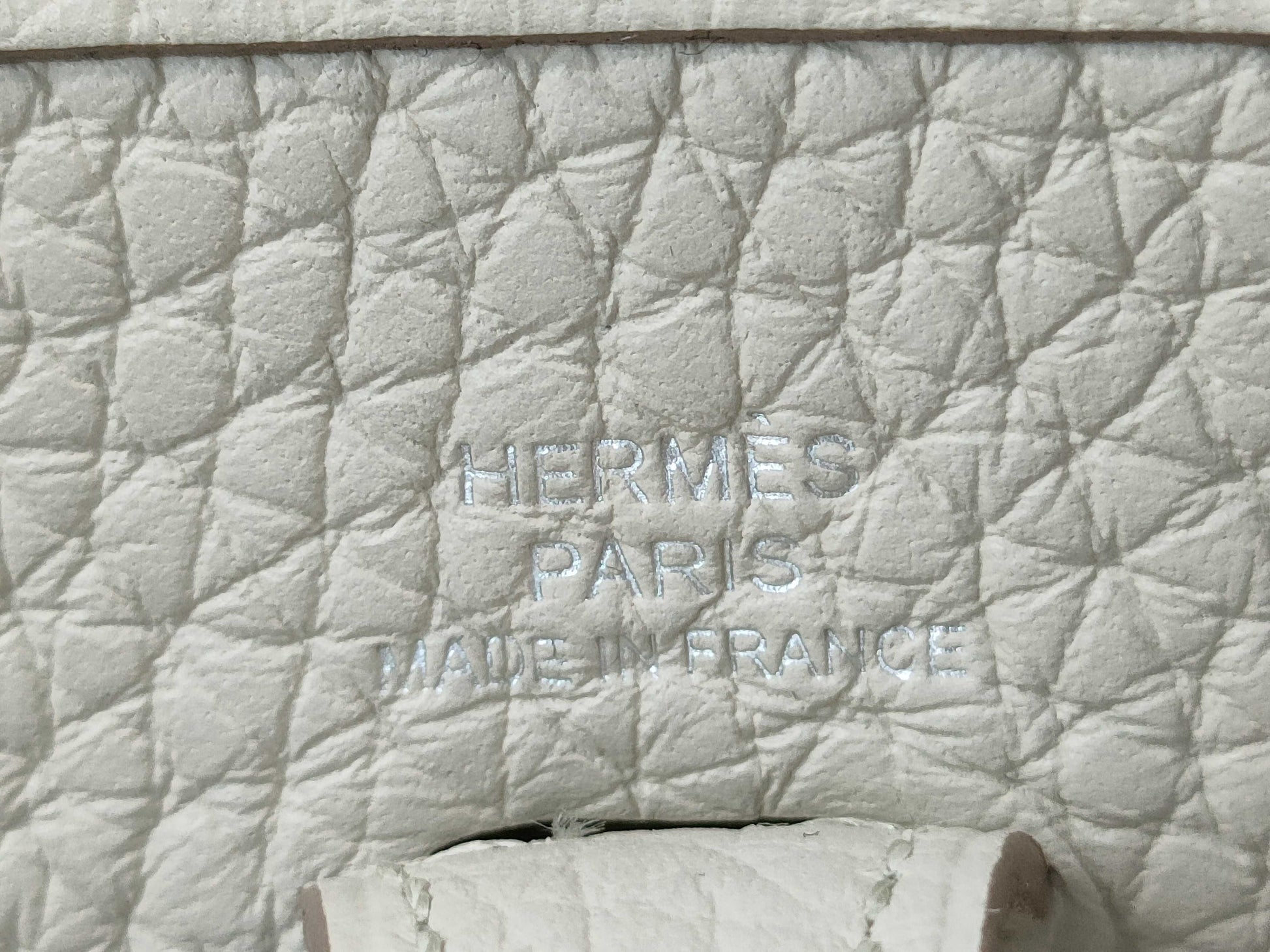 HERMES Mini Evelyn Amazone 16 TPM Beton Shoulder Bag with Silver Hardware and U Stamp