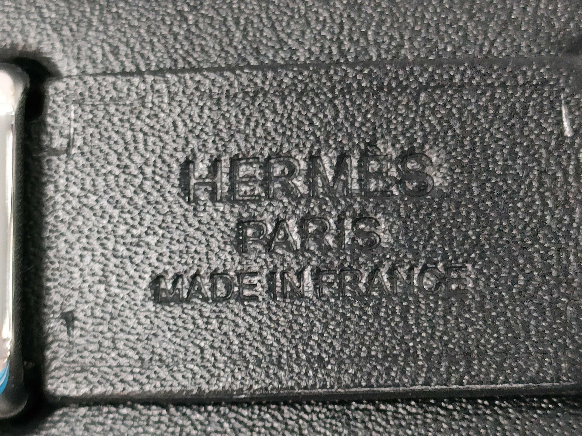 HERMES Hermes Airbag Zip 20 Mini Blue Riviera Shoulder Bag with Silver Hardware and K Stamp