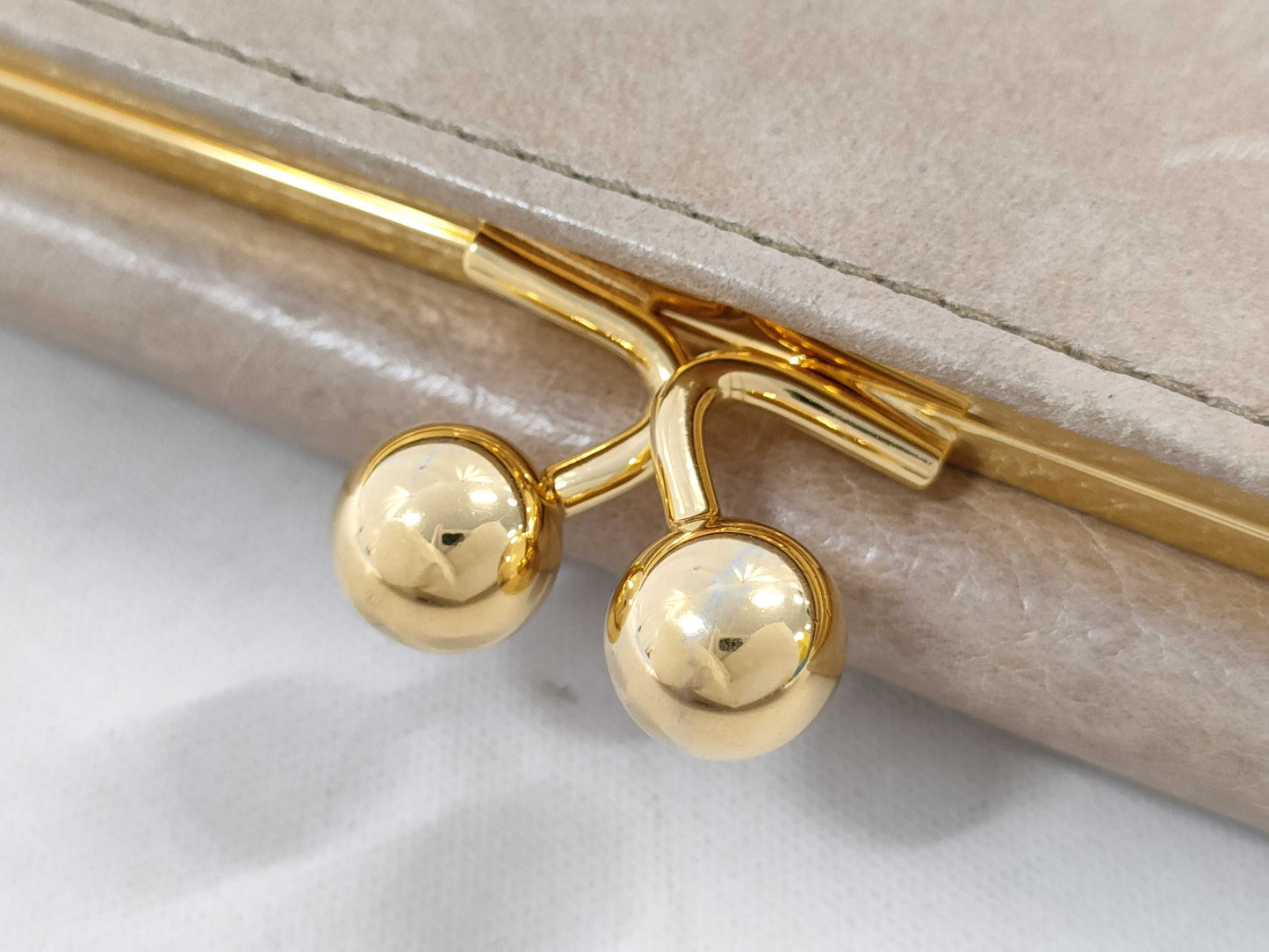 Miu Miu clasp leather long wallet