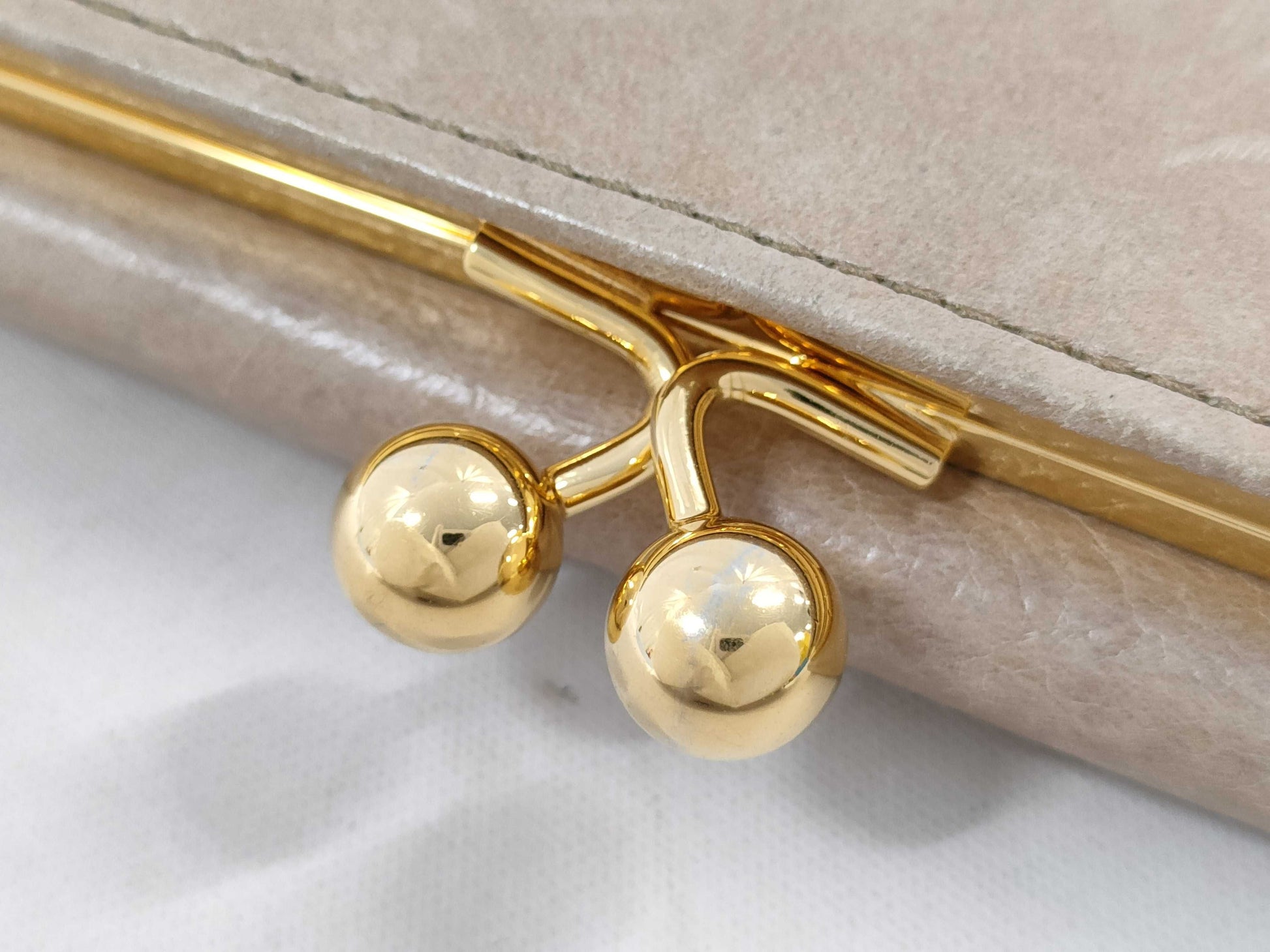 Miu Miu clasp leather long wallet