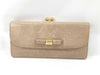 Miu Miu clasp leather long wallet