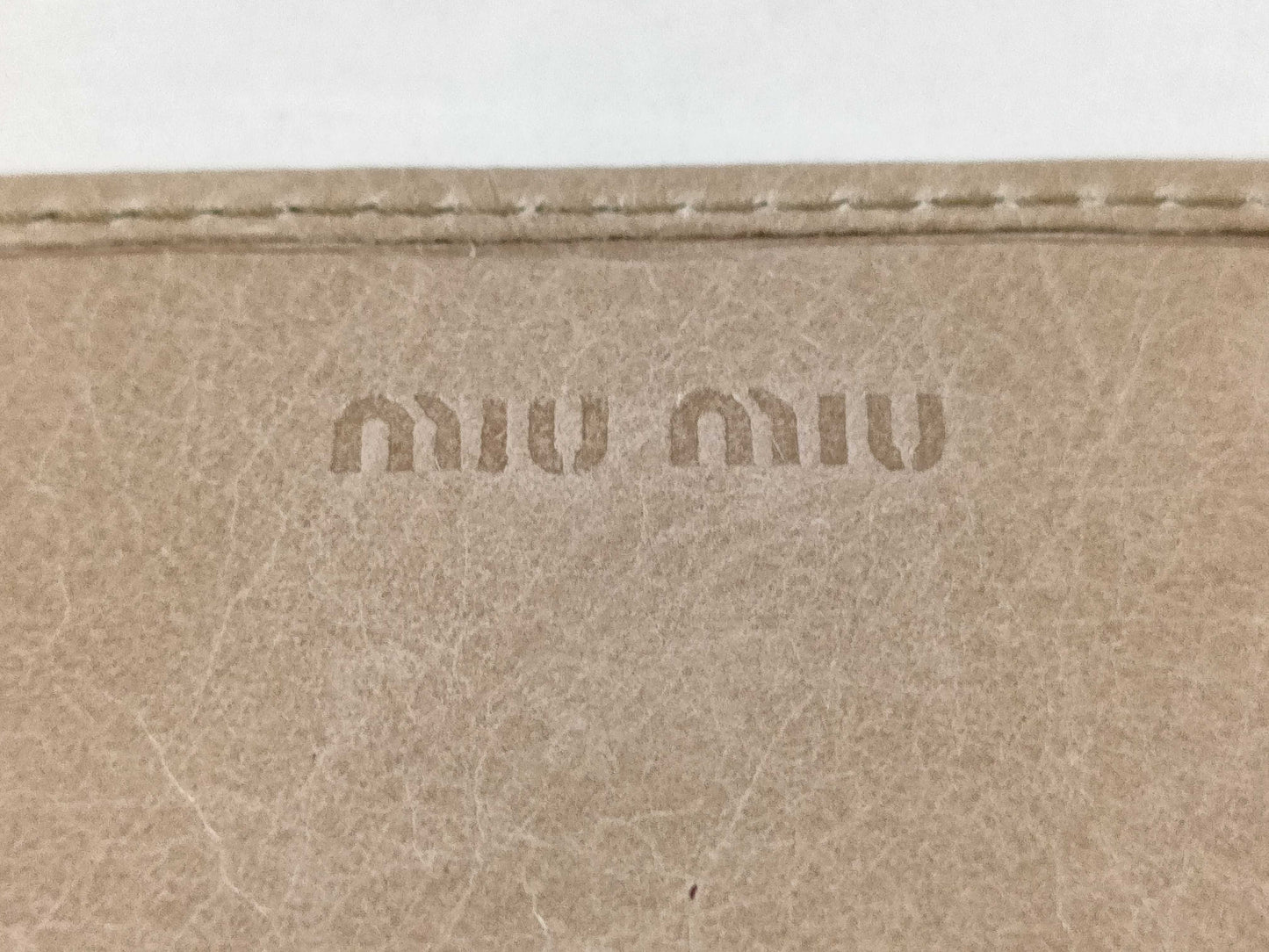 Miu Miu clasp leather long wallet