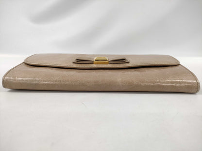 Miu Miu clasp leather long wallet