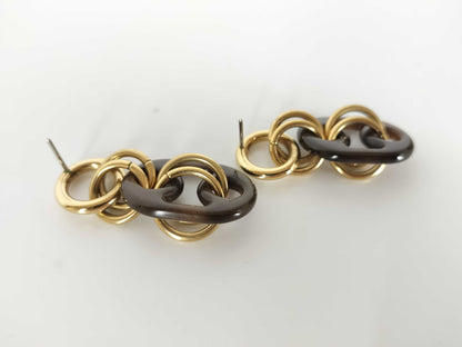 HERMES HERMES Eurydice PM Buffalo Horn Earrings