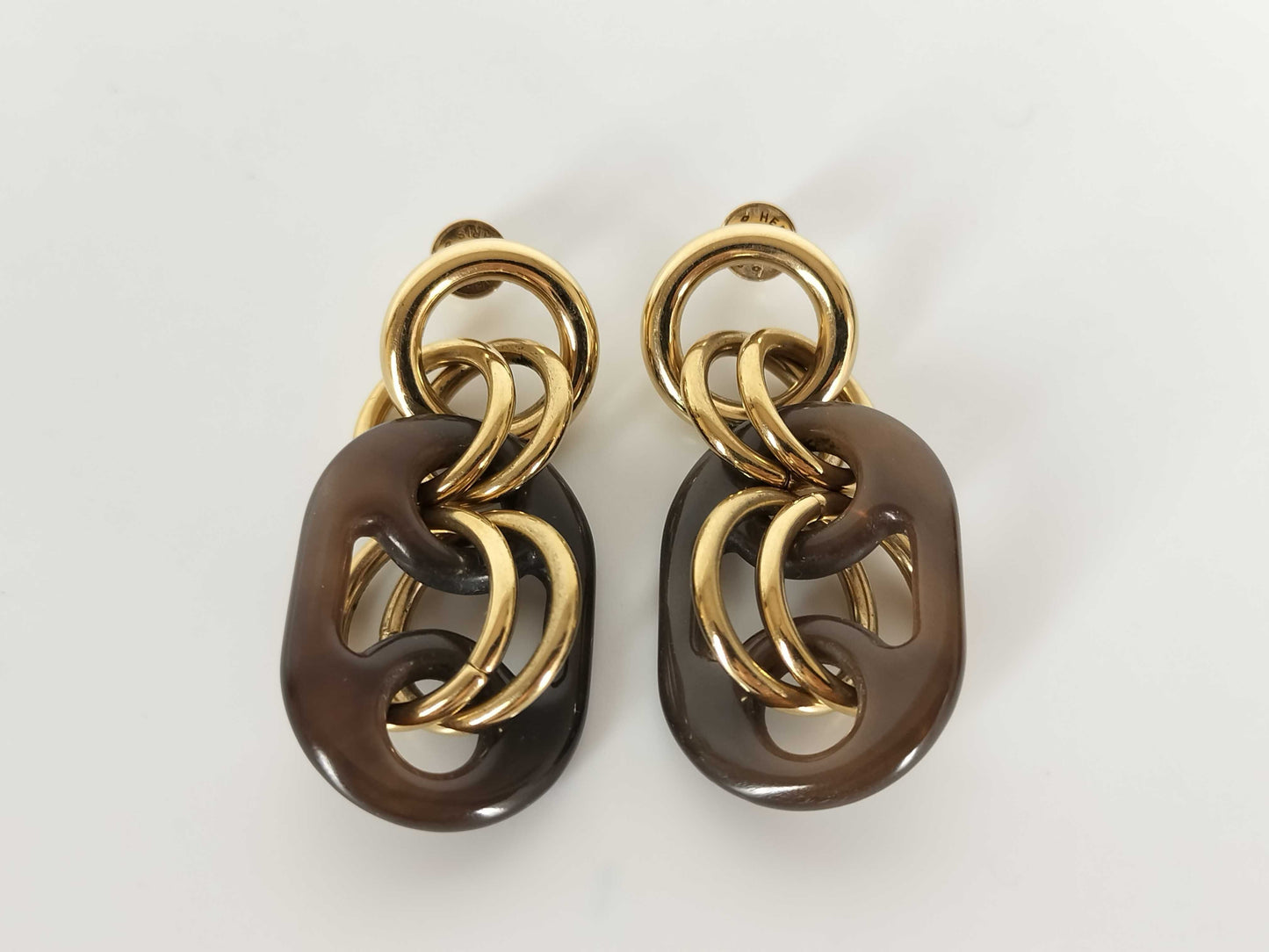 HERMES HERMES Eurydice PM Buffalo Horn Earrings