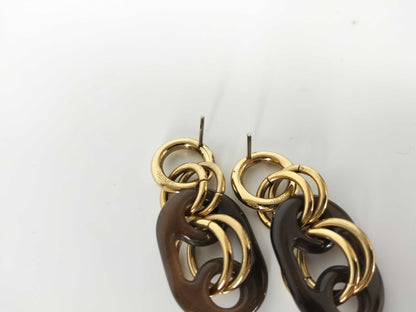 HERMES HERMES Eurydice PM Buffalo Horn Earrings