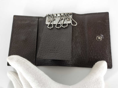GUCCI GG Canvas GUCCI Key Case Canvas Key Case/Key Holder