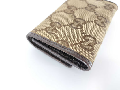 GUCCI GG Canvas GUCCI Key Case Canvas Key Case/Key Holder