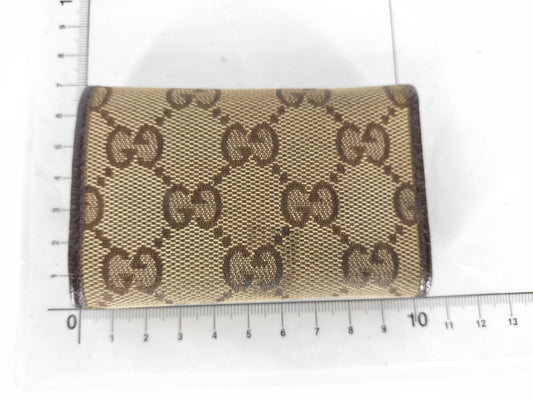 GUCCI GG Canvas GUCCI Key Case Canvas Key Case/Key Holder