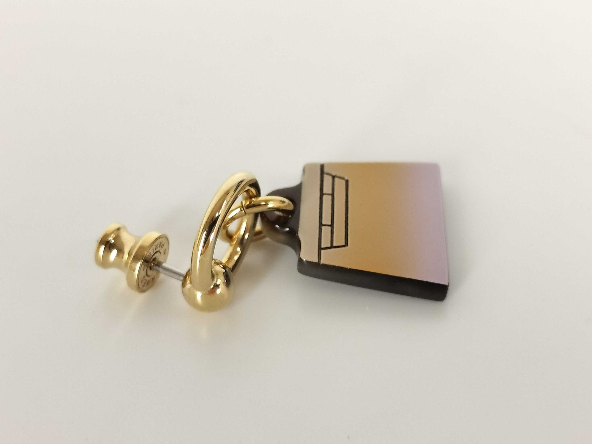 HERMES HERMES Amulet Fusion Marocquinier Earrings