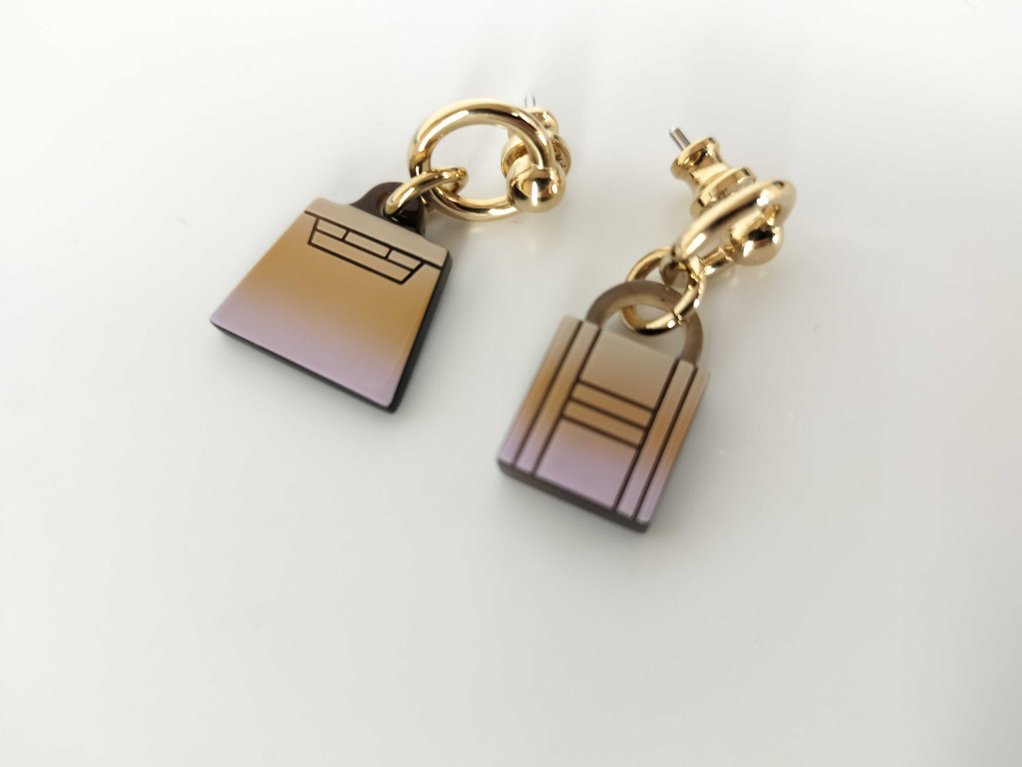 HERMES HERMES Amulet Fusion Marocquinier Earrings