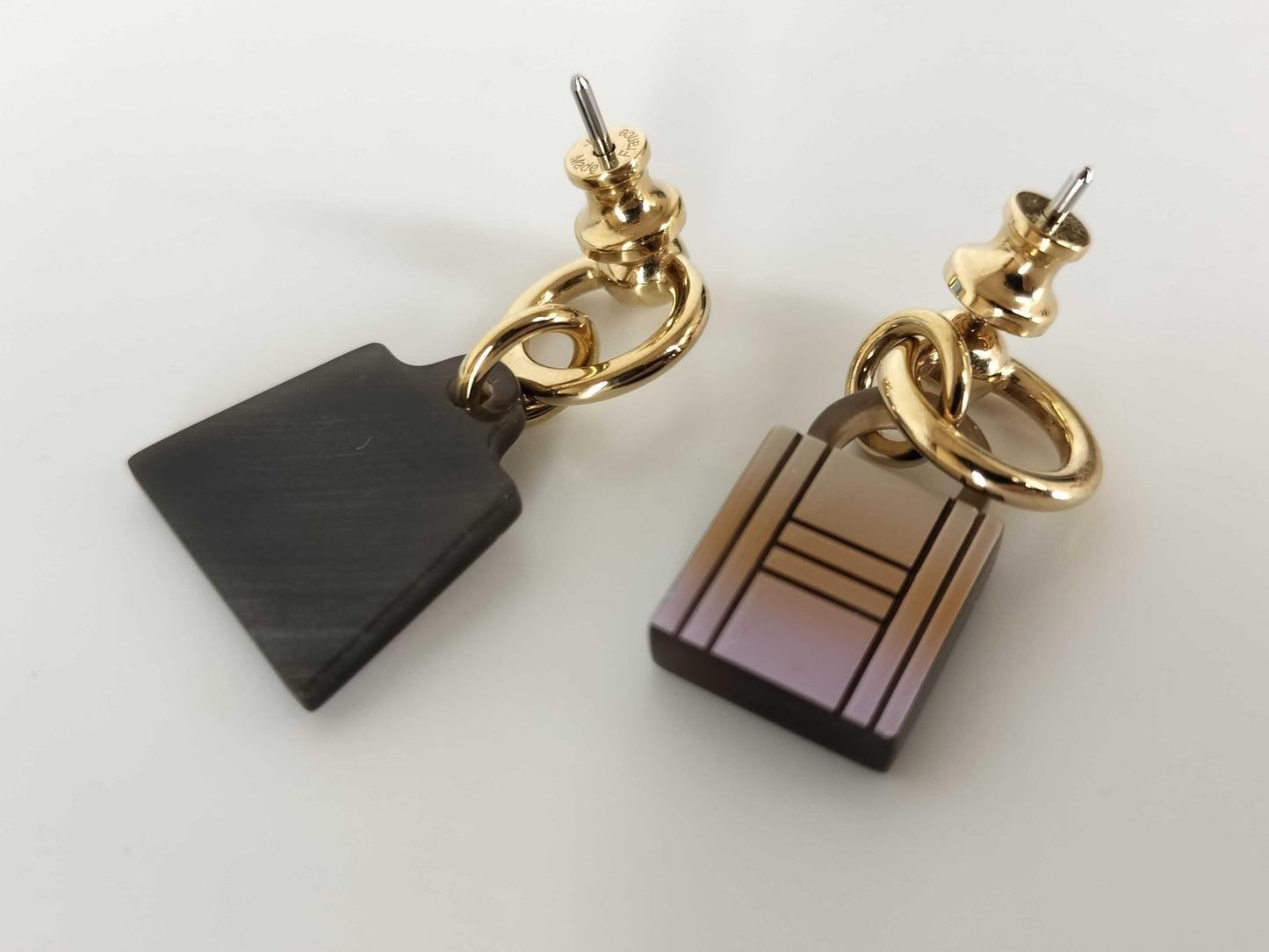 HERMES HERMES Amulet Fusion Marocquinier Earrings