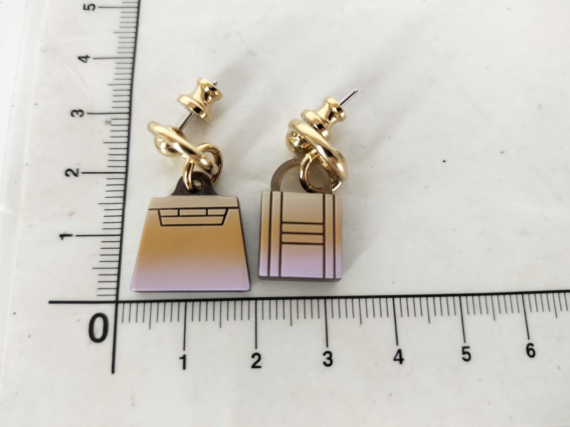 HERMES HERMES Amulet Fusion Marocquinier Earrings