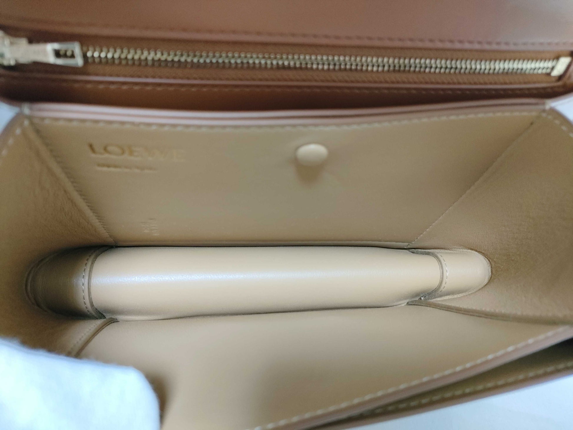 LOEWE Barcelona Shoulder Bag in Sink Calf Leather