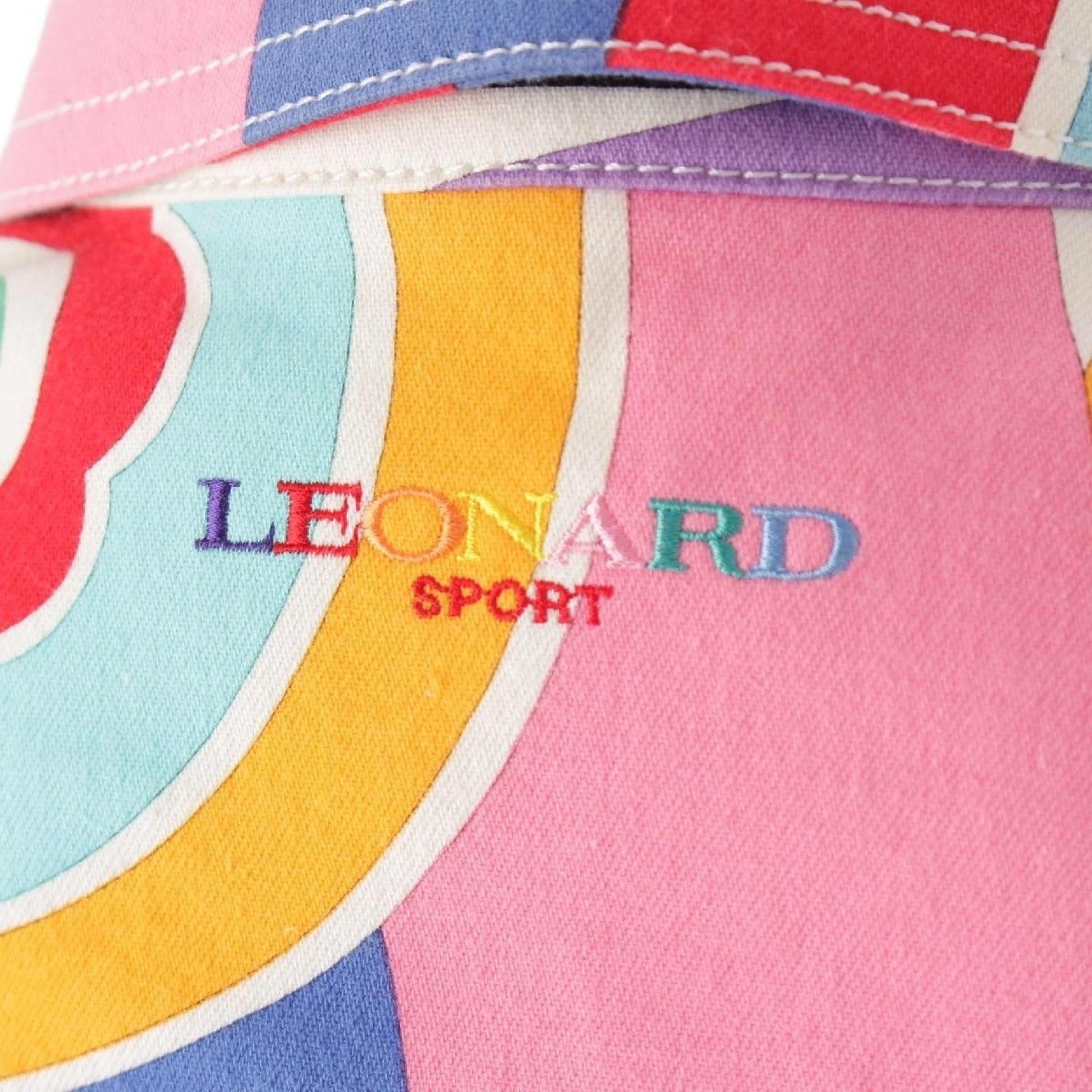LEONARD LEONARD Cotton All-Over Print Jacket Long Sleeve Shirt Multicolor Size 40 Jacket