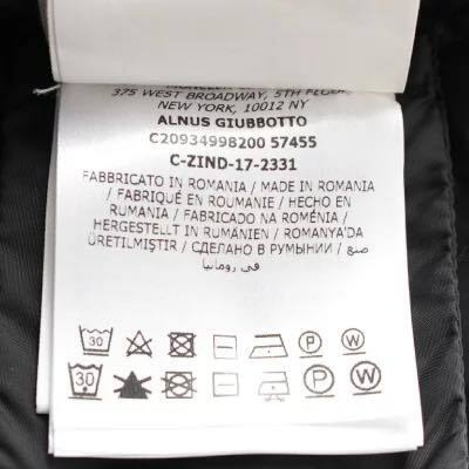 MONCLER ALNUS Down Jacket Coat Black with Hanger 00 Jacket