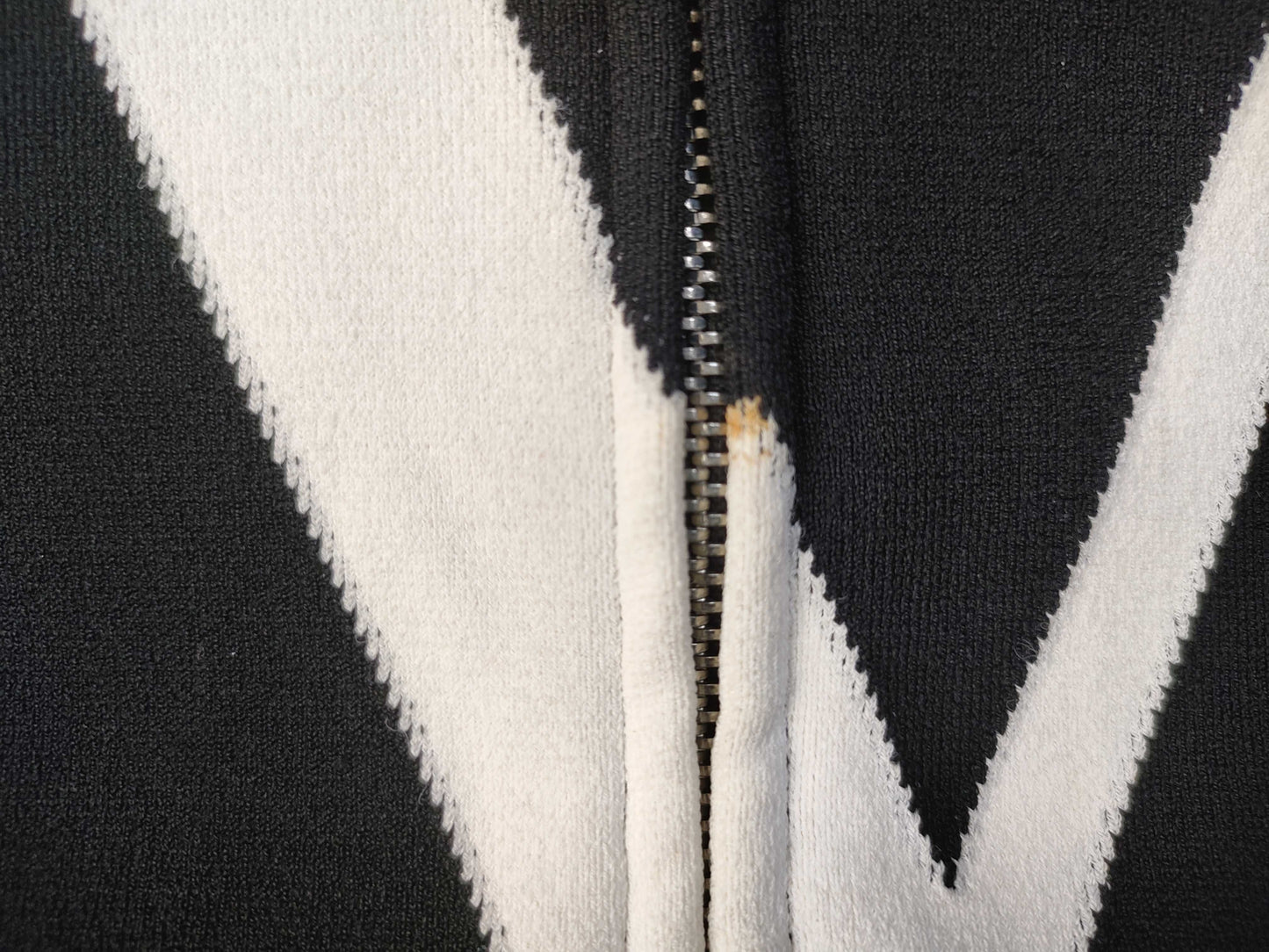VALENTINO Stadium Jacket with Front Logo, Leather Arms, Logo Print, Zip-Up Blouson, Black