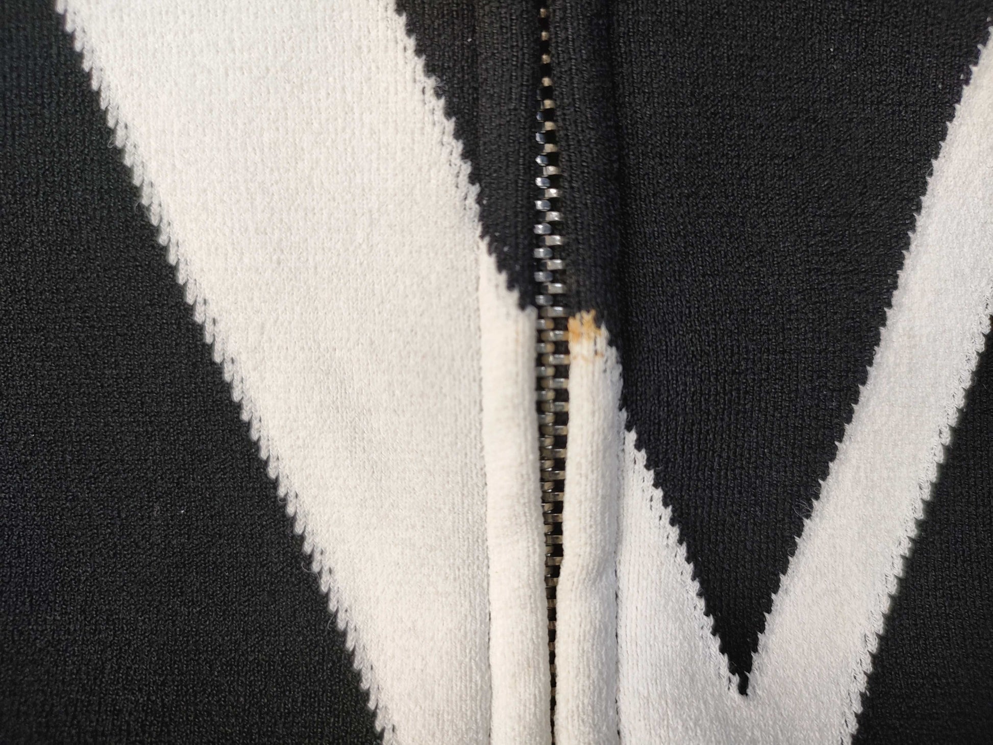 VALENTINO Stadium Jacket with Front Logo, Leather Arms, Logo Print, Zip-Up Blouson, Black