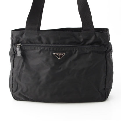 PRADA Tessuto Triangle Logo Tote Bag Shoulder Bag Black Tote Bag
