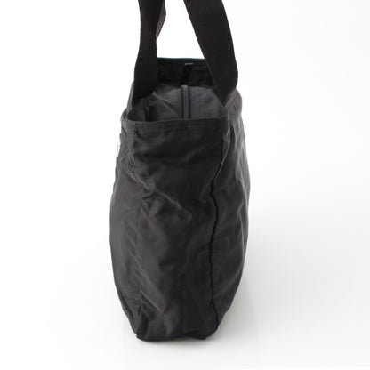 PRADA Tessuto Triangle Logo Tote Bag Shoulder Bag Black Tote Bag