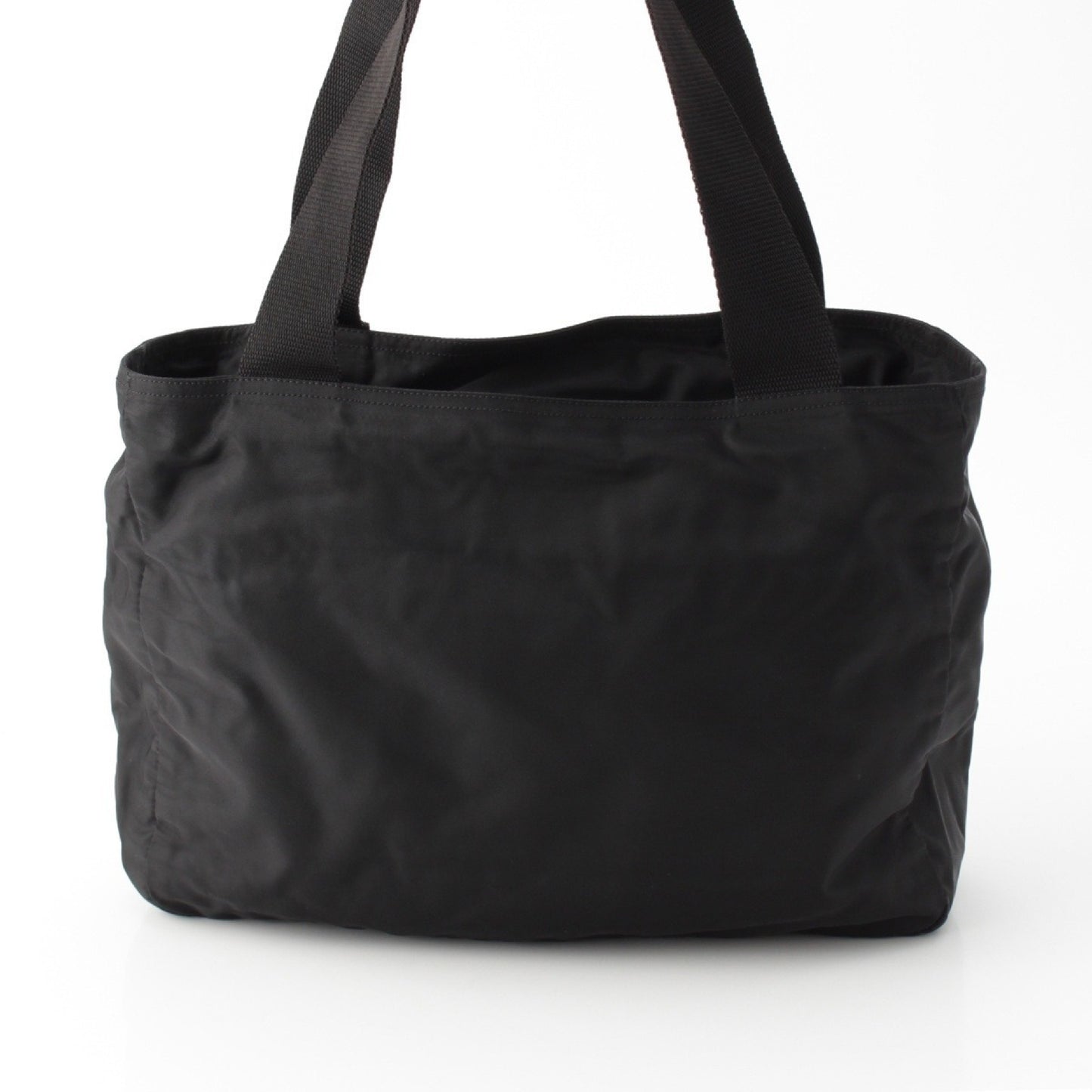 PRADA Tessuto Triangle Logo Tote Bag Shoulder Bag Black Tote Bag