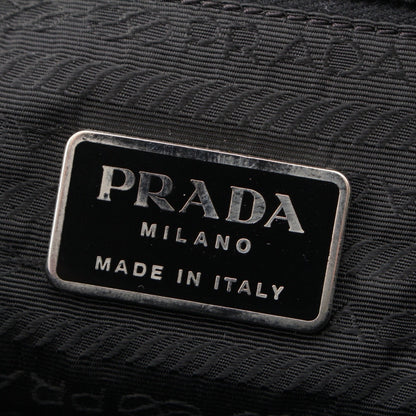 PRADA Tessuto Triangle Logo Tote Bag Shoulder Bag Black Tote Bag