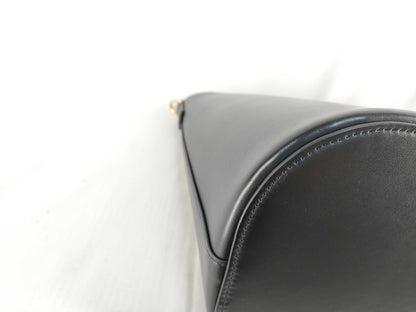 CELINE Medium Bucket Louise Handbag in Smooth Calfskin, Black, Current Model