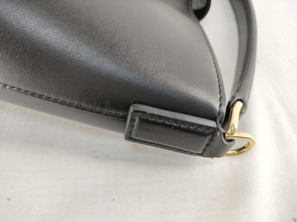 CELINE Medium Bucket Louise Handbag in Smooth Calfskin, Black, Current Model