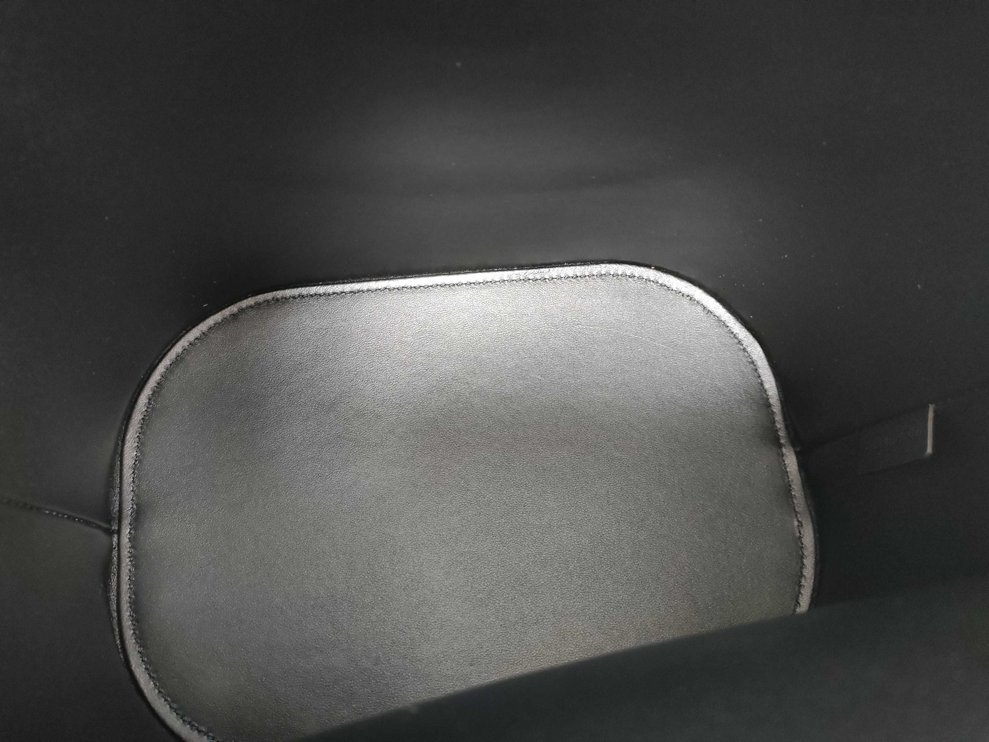 CELINE Medium Bucket Louise Handbag in Smooth Calfskin, Black, Current Model
