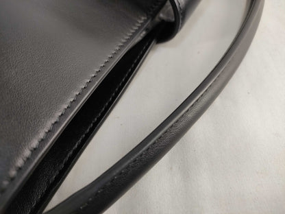 CELINE Medium Bucket Louise Handbag in Smooth Calfskin, Black, Current Model