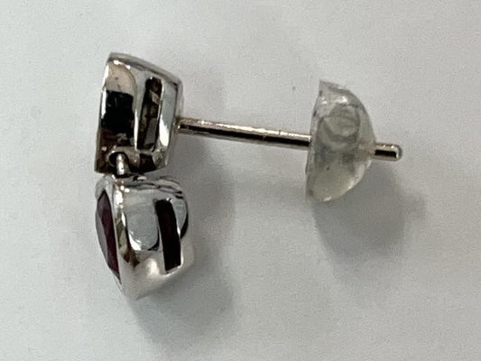 R0.71ct D0.12ct K18WG 1.3g Earrings 