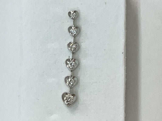 D0.28ct K18WG 1.4g Earrings 