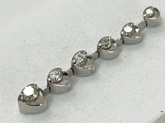 D0.28ct K18WG 1.4g Earrings 