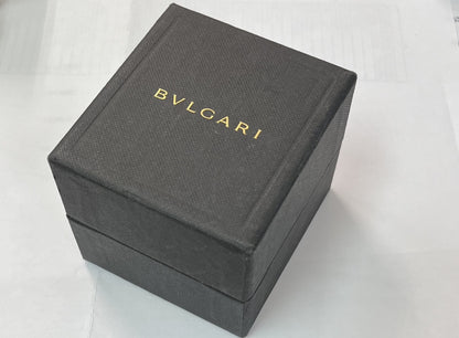 BVLGARI BB Tubogas Onyx YG AU750 19.4g Ring 