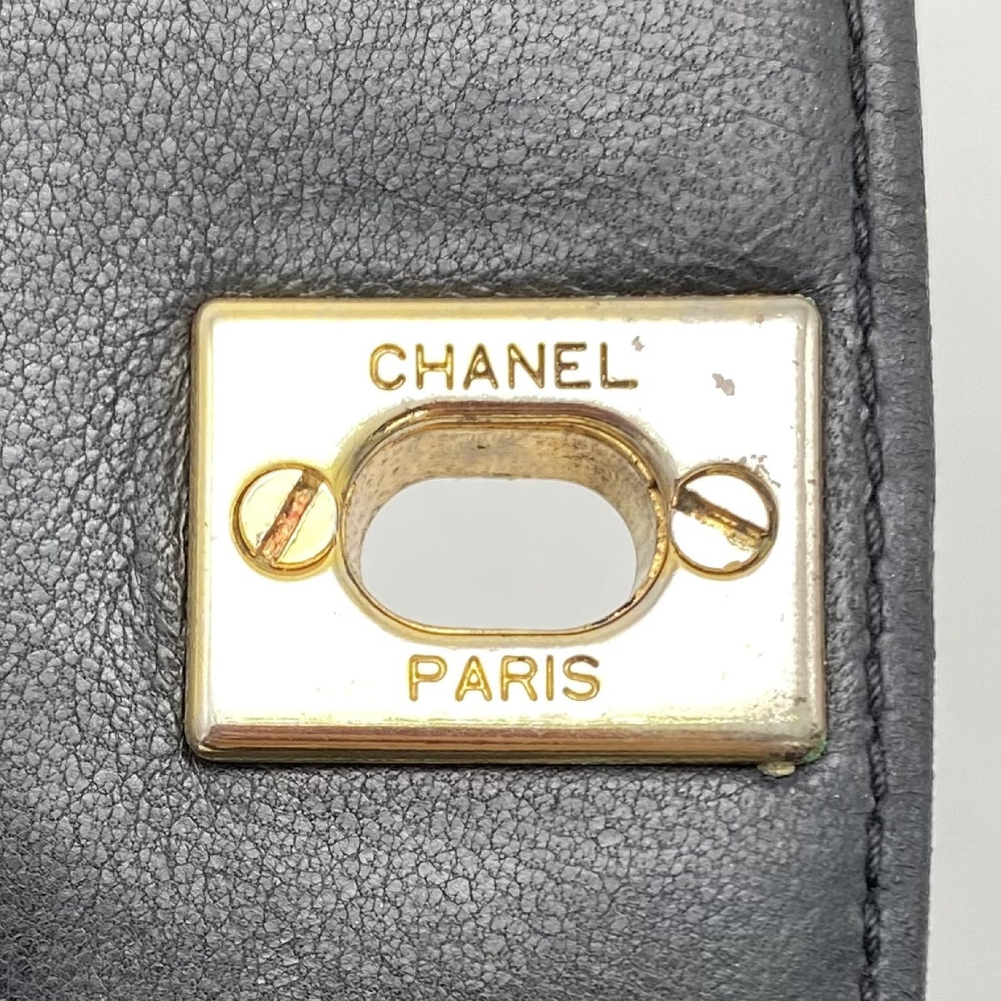 CHANEL CHANEL Matelasse Diana Turnlock Coco Mark Lambskin Chain Shoulder Bag