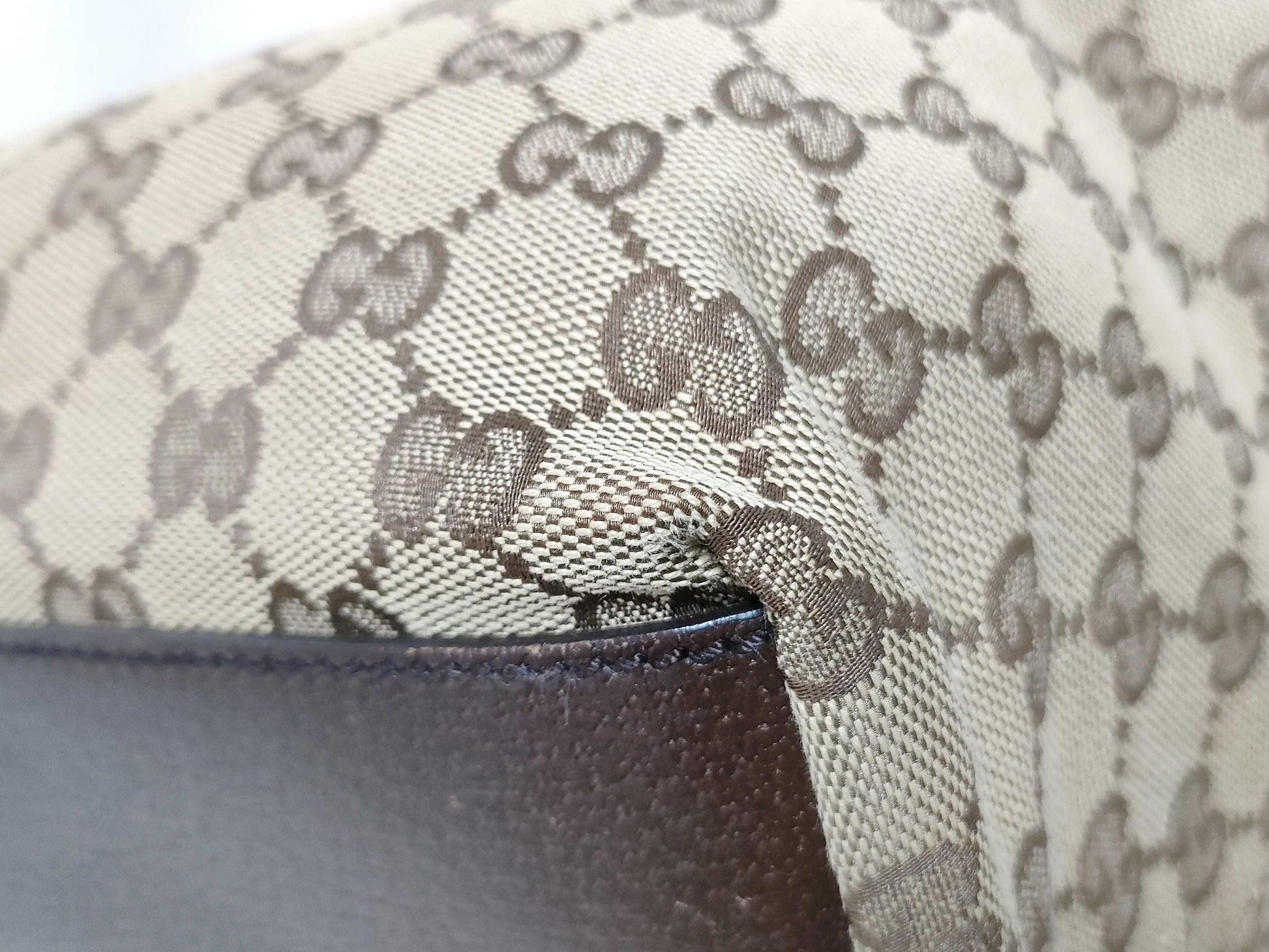 GUCCI GG Canvas GUCCI Gucci Sherry Line GG Canvas Tote Bag Handbag